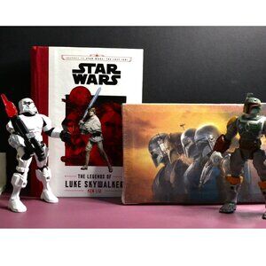 Star Wars Collection 2 Figures Book Wall Decor Sci Fi Movies Mandalorian
